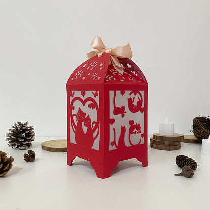 Cat Couple - 3D Paper Lantern File 3  - Cricut File  - VEKTOR KRAFT