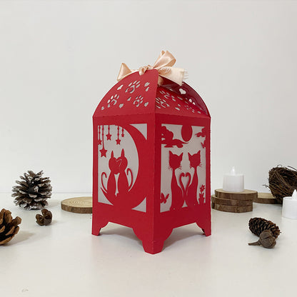 Cat Couple - 3D Paper Lantern File 3  - Cricut File  - VEKTOR KRAFT