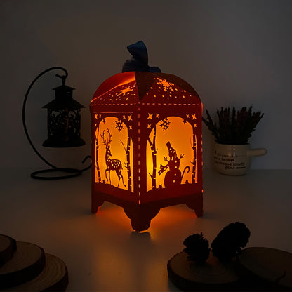 Christmas 1 - 3D Paper Lantern File 3  - Cricut File  - VEKTOR KRAFT