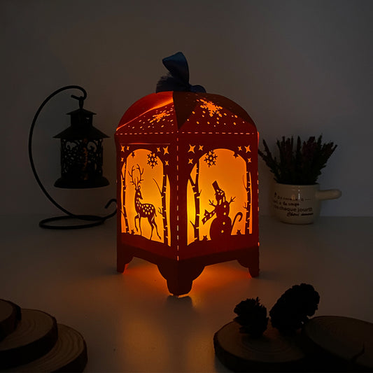 Christmas 1 - 3D Paper Lantern File 3  - Cricut File  - VEKTOR KRAFT
