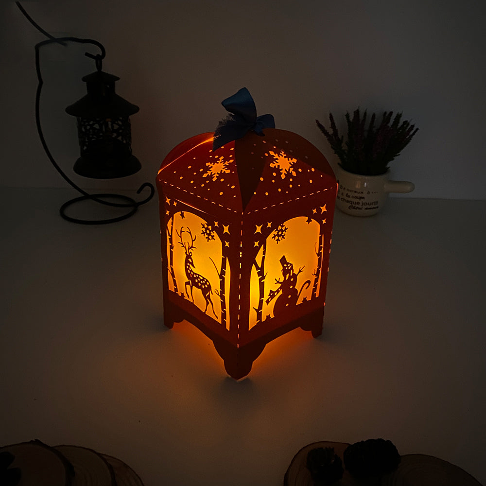 Christmas 1 - 3D Paper Lantern File 3  - Cricut File  - VEKTOR KRAFT