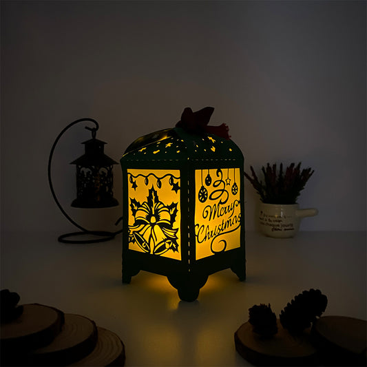 Christmas 2 - 3D Paper Lantern File 3  - Cricut File  - VEKTOR KRAFT