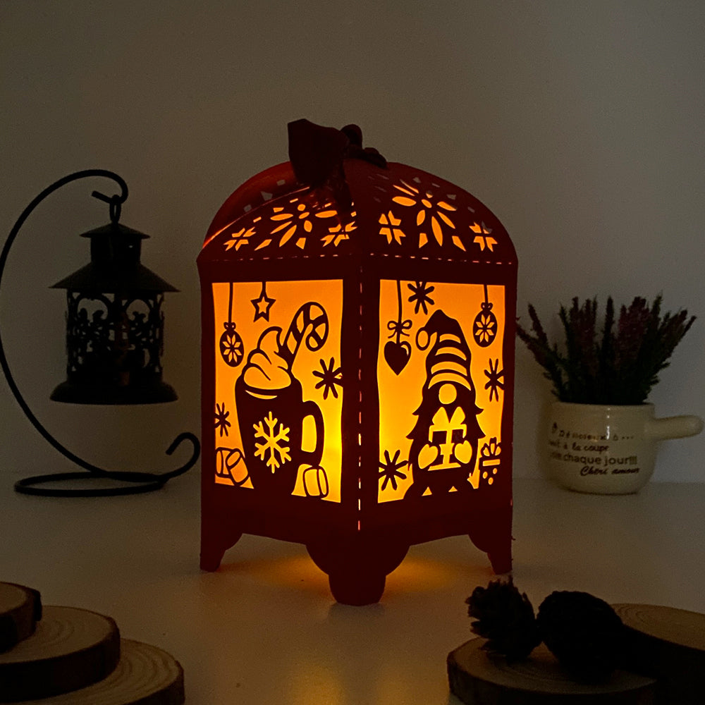 Christmas 3 - 3D Paper Lantern File 3  - Cricut File  - VEKTOR KRAFT
