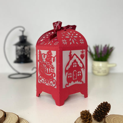 Christmas 3 - 3D Paper Lantern File 3  - Cricut File  - VEKTOR KRAFT