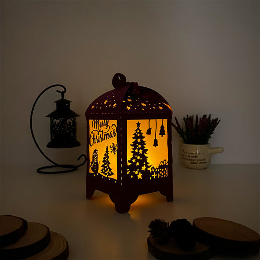 Christmas 4 - 3D Paper Lantern File 3  - Cricut File  - VEKTOR KRAFT