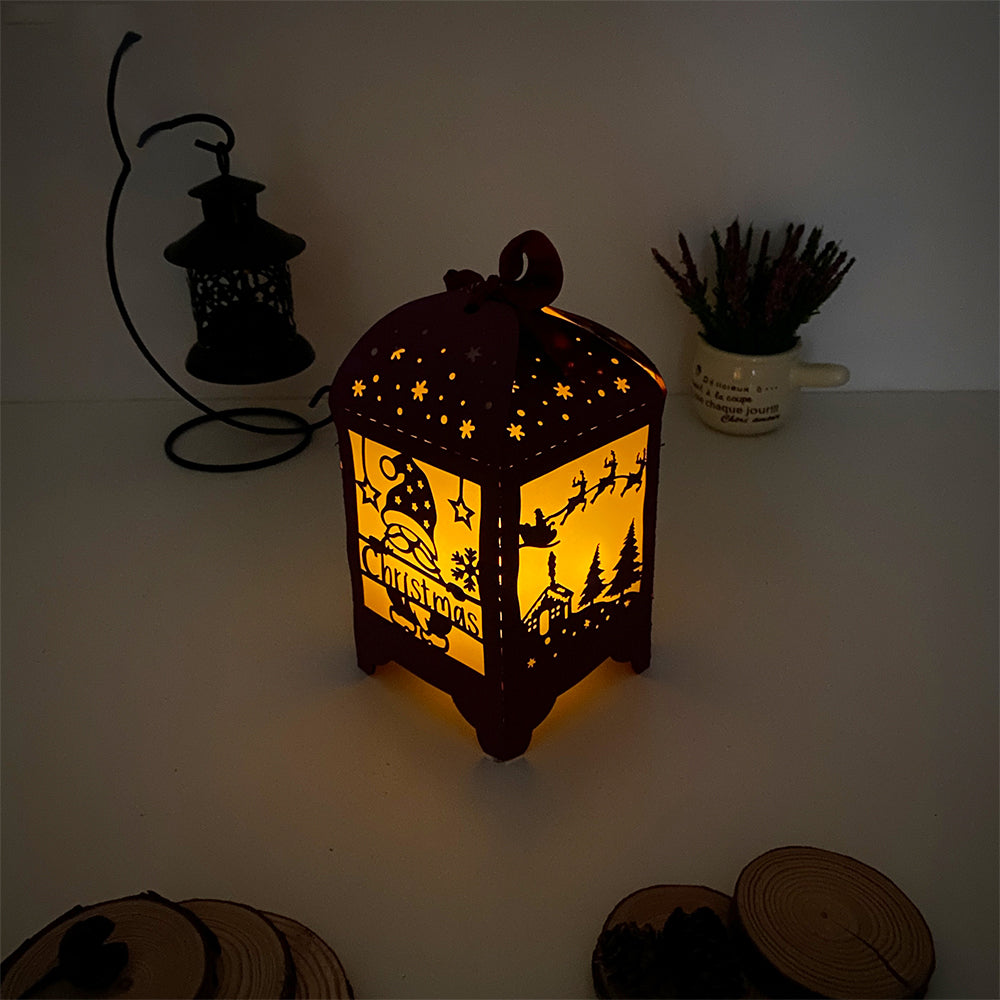Christmas 4 - 3D Paper Lantern File 3  - Cricut File  - VEKTOR KRAFT