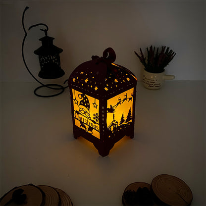 Christmas 4 - 3D Paper Lantern File 3  - Cricut File  - VEKTOR KRAFT