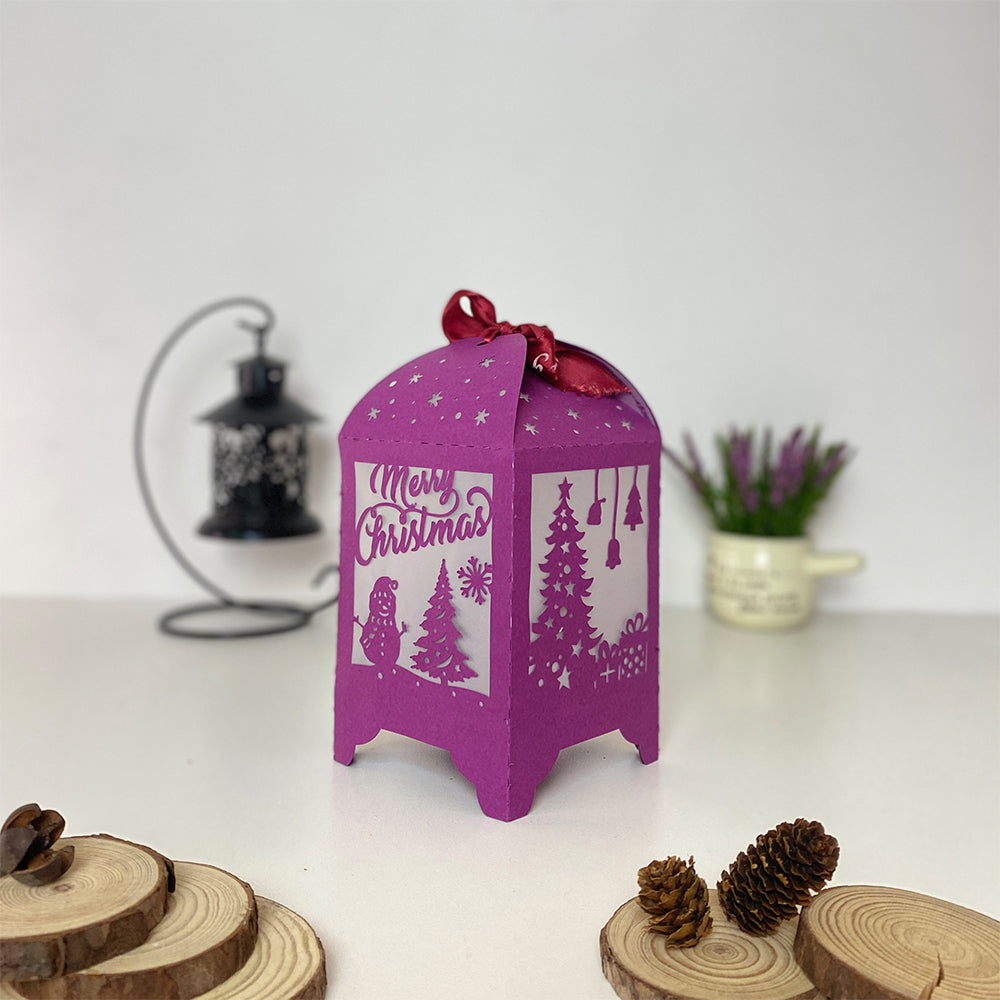 Christmas 4 - 3D Paper Lantern File 3  - Cricut File  - VEKTOR KRAFT
