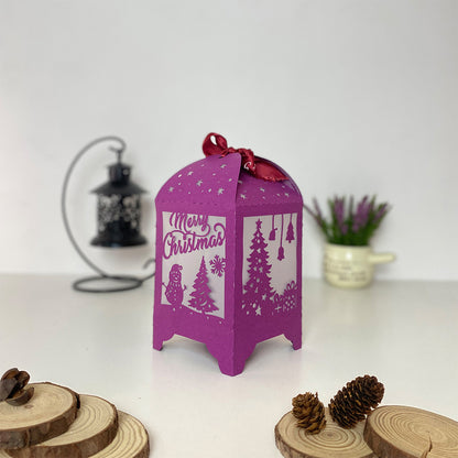 Christmas 4 - 3D Paper Lantern File 3  - Cricut File  - VEKTOR KRAFT