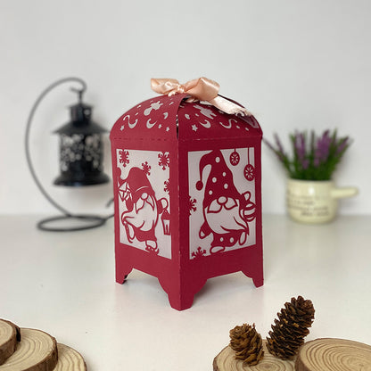 Christmas Gnome - 3D Paper Lantern File 3  - Cricut File  - VEKTOR KRAFT
