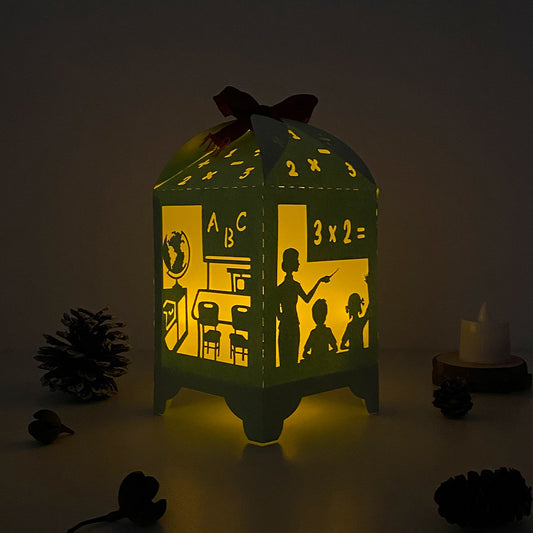 Classroom - 3D Paper Lantern File 3  - Cricut File  - VEKTOR KRAFT