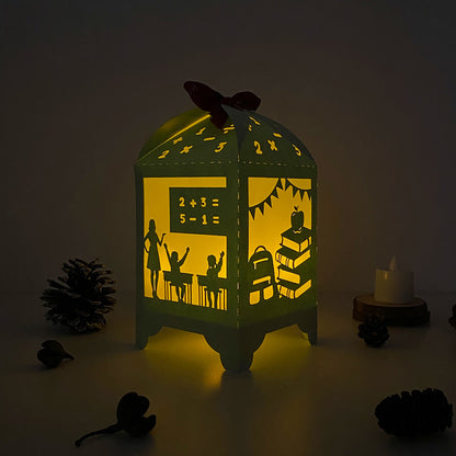 Classroom - 3D Paper Lantern File 3  - Cricut File  - VEKTOR KRAFT