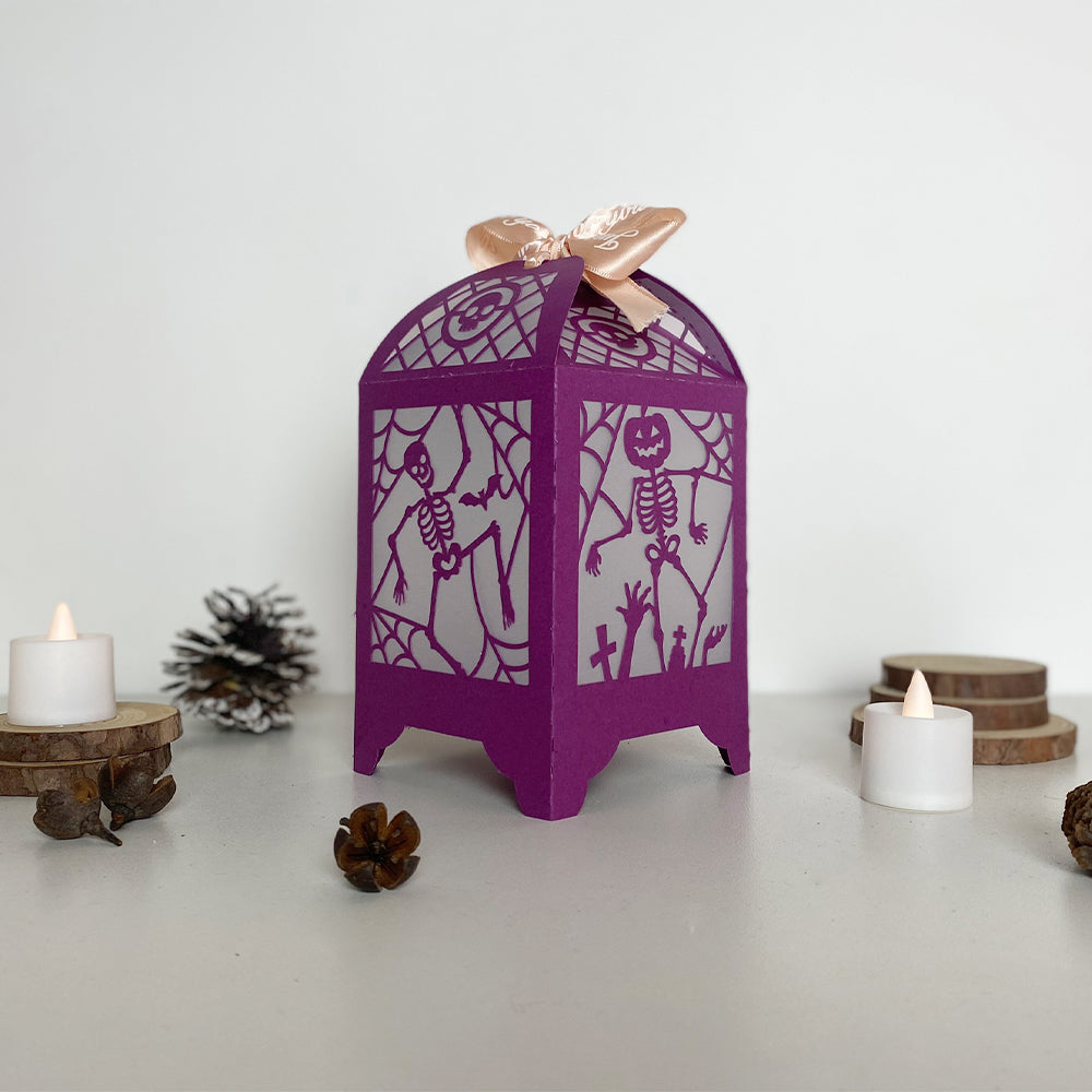 Dancing Skeletons - 3D Paper Lantern File 3  - Cricut File  - VEKTOR KRAFT