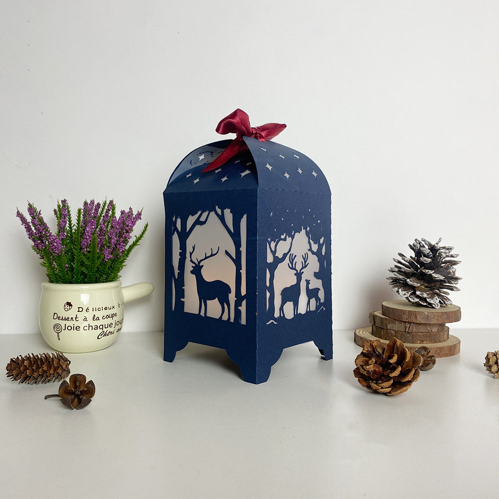 Deer - 3D Paper Lantern File 3  - Cricut File  - VEKTOR KRAFT