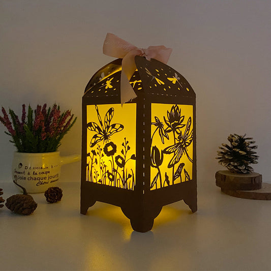 Dragonfly - 3D Paper Lantern File 3  - Cricut File  - VEKTOR KRAFT