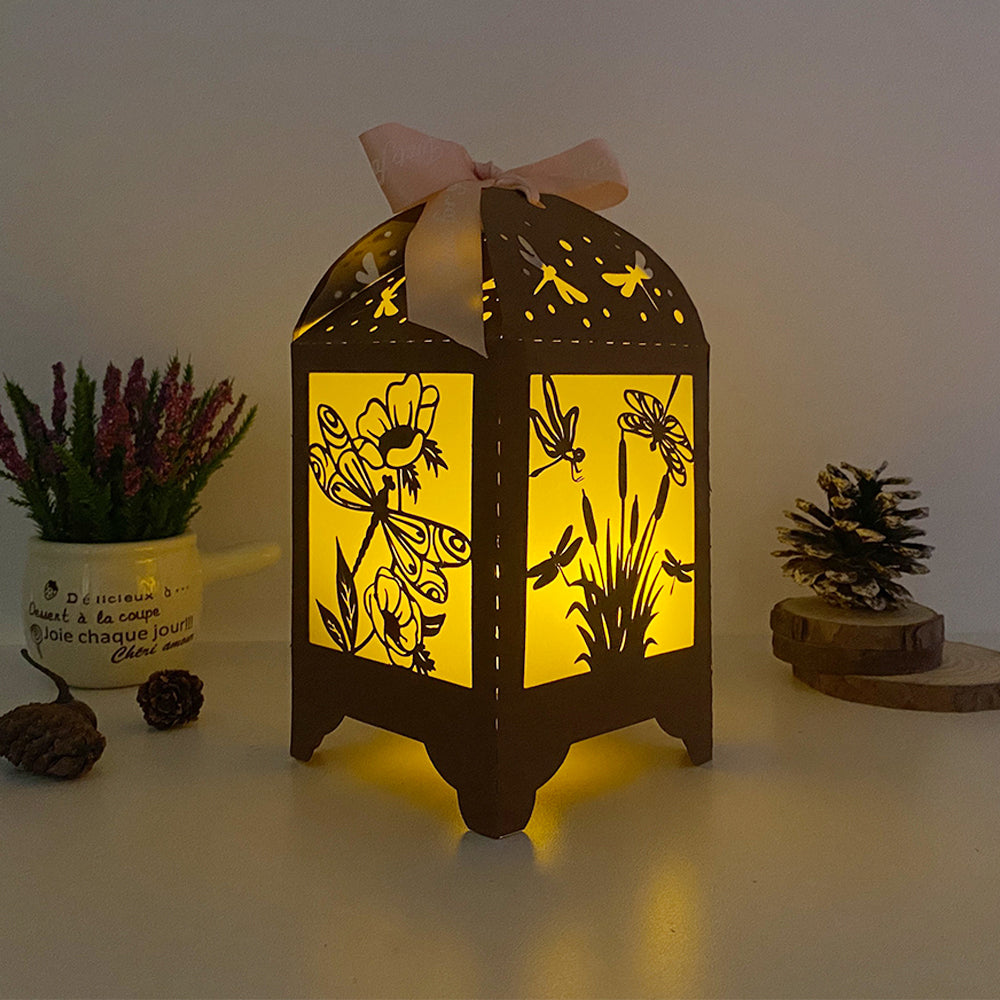 Dragonfly - 3D Paper Lantern File 3  - Cricut File  - VEKTOR KRAFT