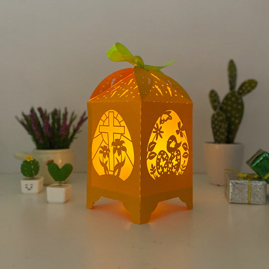 Easter - 3D Paper Lantern File 3  - Cricut File  - VEKTOR KRAFT