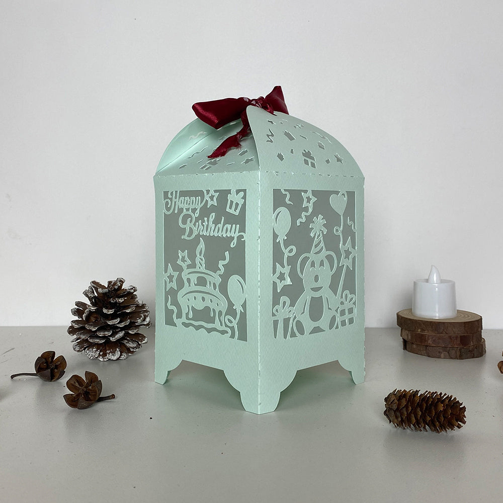 Happy Birthday - 3D Paper Lantern File 3  - Cricut File  - VEKTOR KRAFT