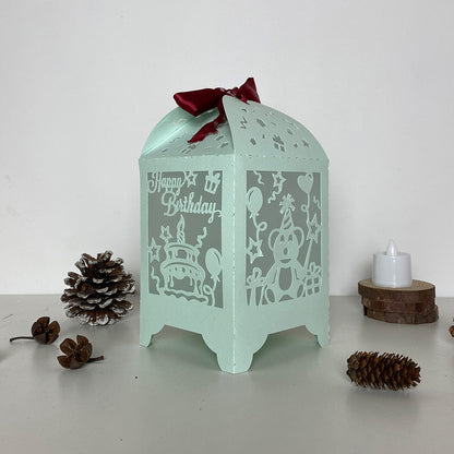 Happy Birthday - 3D Paper Lantern File 3  - Cricut File  - VEKTOR KRAFT