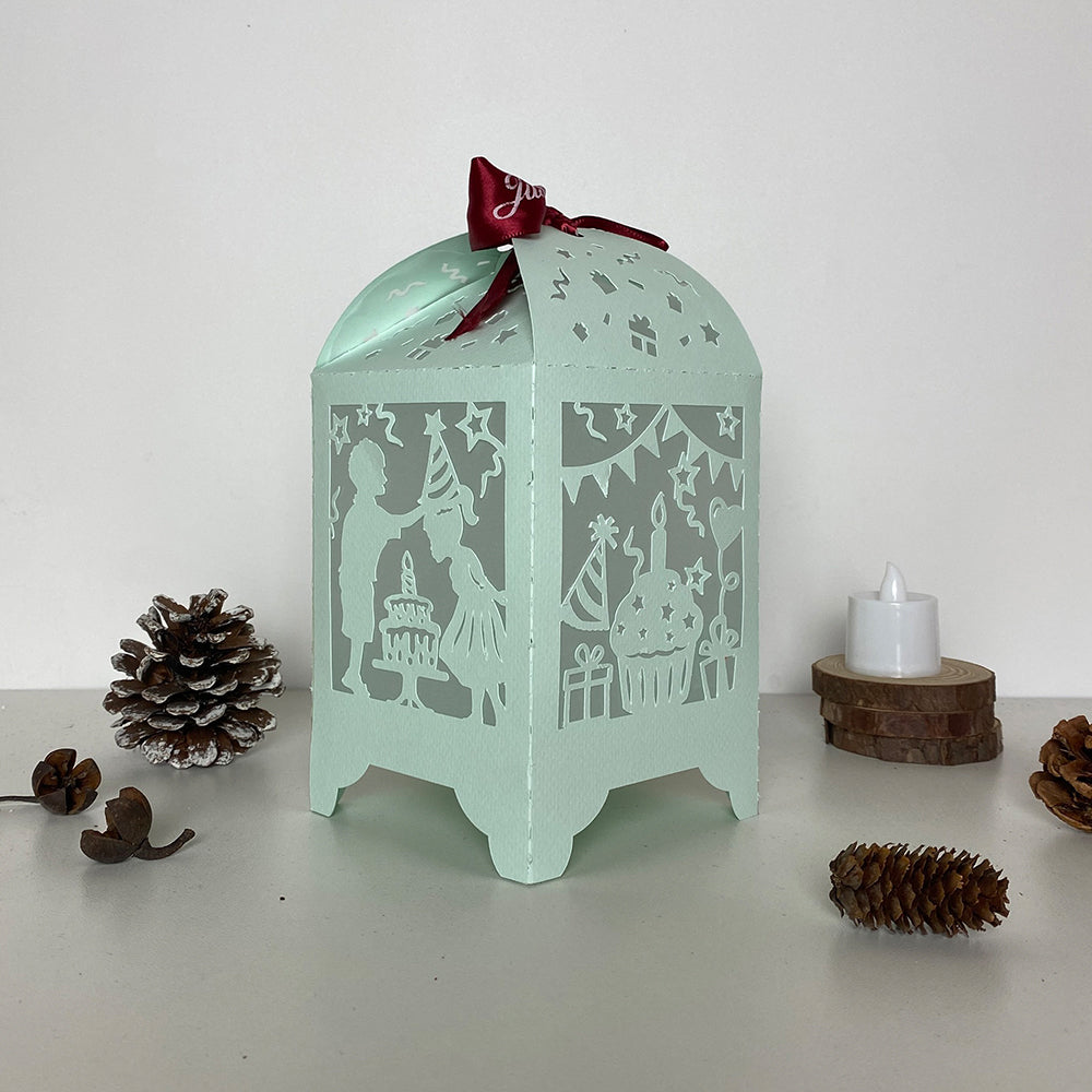 Happy Birthday - 3D Paper Lantern File 3  - Cricut File  - VEKTOR KRAFT