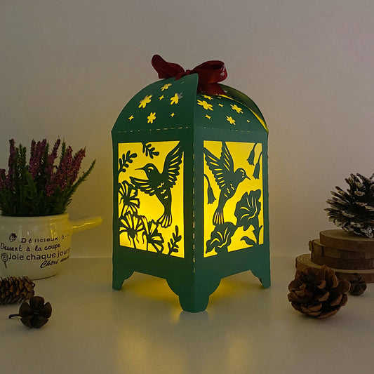 Hummingbird - 3D Paper Lantern File 3  - Cricut File  - VEKTOR KRAFT