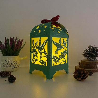 Hummingbird - 3D Paper Lantern File 3  - Cricut File  - VEKTOR KRAFT