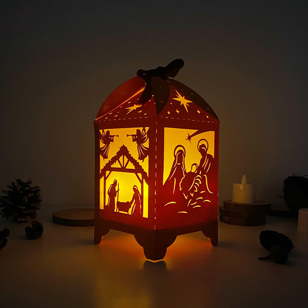 Nativity - 3D Paper Lantern File 3  - Cricut File  - VEKTOR KRAFT