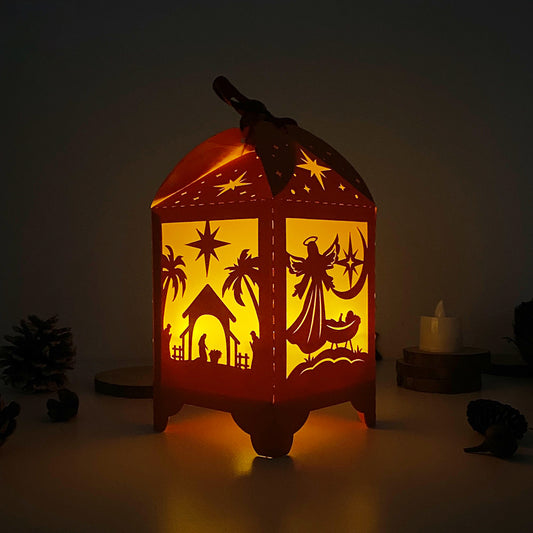 Nativity - 3D Paper Lantern File 3  - Cricut File  - VEKTOR KRAFT