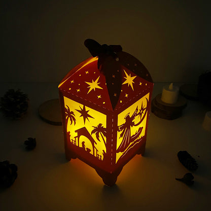 Nativity - 3D Paper Lantern File 3  - Cricut File  - VEKTOR KRAFT
