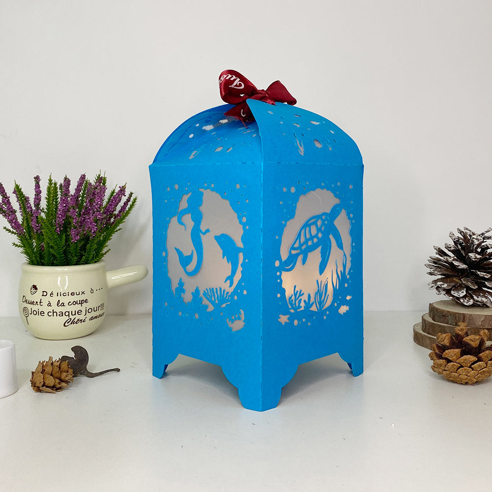 Seabed - 3D Paper Lantern File 3  - Cricut File  - VEKTOR KRAFT