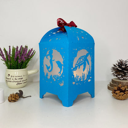 Seabed - 3D Paper Lantern File 3  - Cricut File  - VEKTOR KRAFT