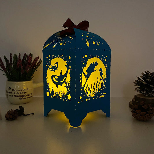 Seabed - 3D Paper Lantern File 3  - Cricut File  - VEKTOR KRAFT