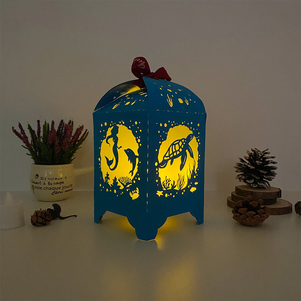 Seabed - 3D Paper Lantern File 3  - Cricut File  - VEKTOR KRAFT