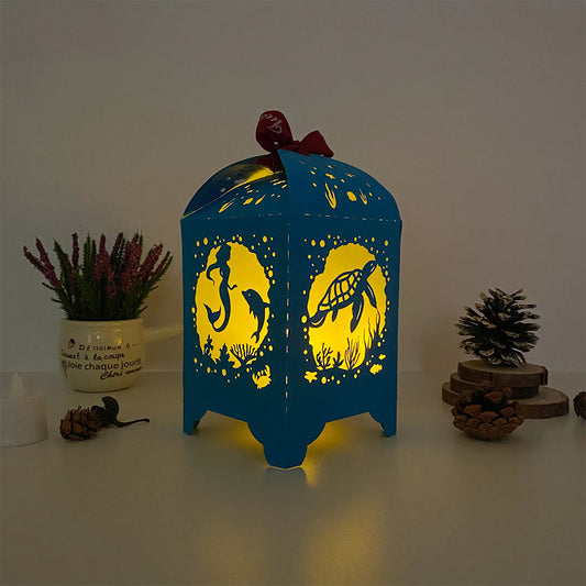 Seabed - 3D Paper Lantern File 3  - Cricut File  - VEKTOR KRAFT