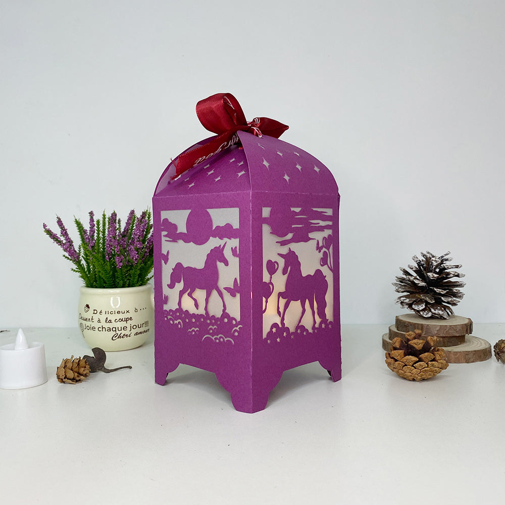 Unicorn - 3D Paper Lantern File 3  - Cricut File  - VEKTOR KRAFT