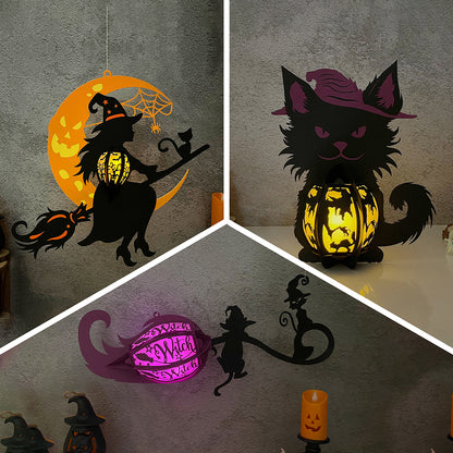 Pack 3 Halloween 1 - 3D Halloween Paper Lantern File - Cricut File  - VEKTOR KRAFT