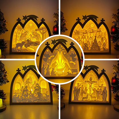 Pack 5 Christmas 2 – 3D Box SVG File for Cricut & Silhouette