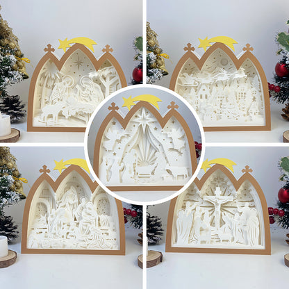 Pack 5 Christmas 2 – 3D Box SVG File for Cricut & Silhouette