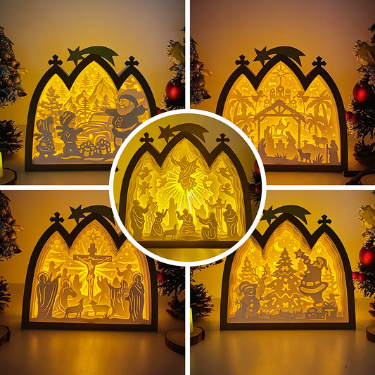 Pack 5 Christmas – 3D Box SVG File for Cricut & Silhouette