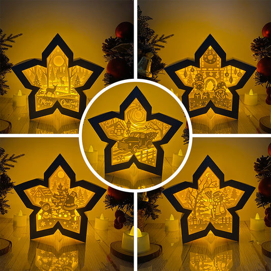 Pack 5 Christmas – 3D Box SVG File for Cricut & Silhouette