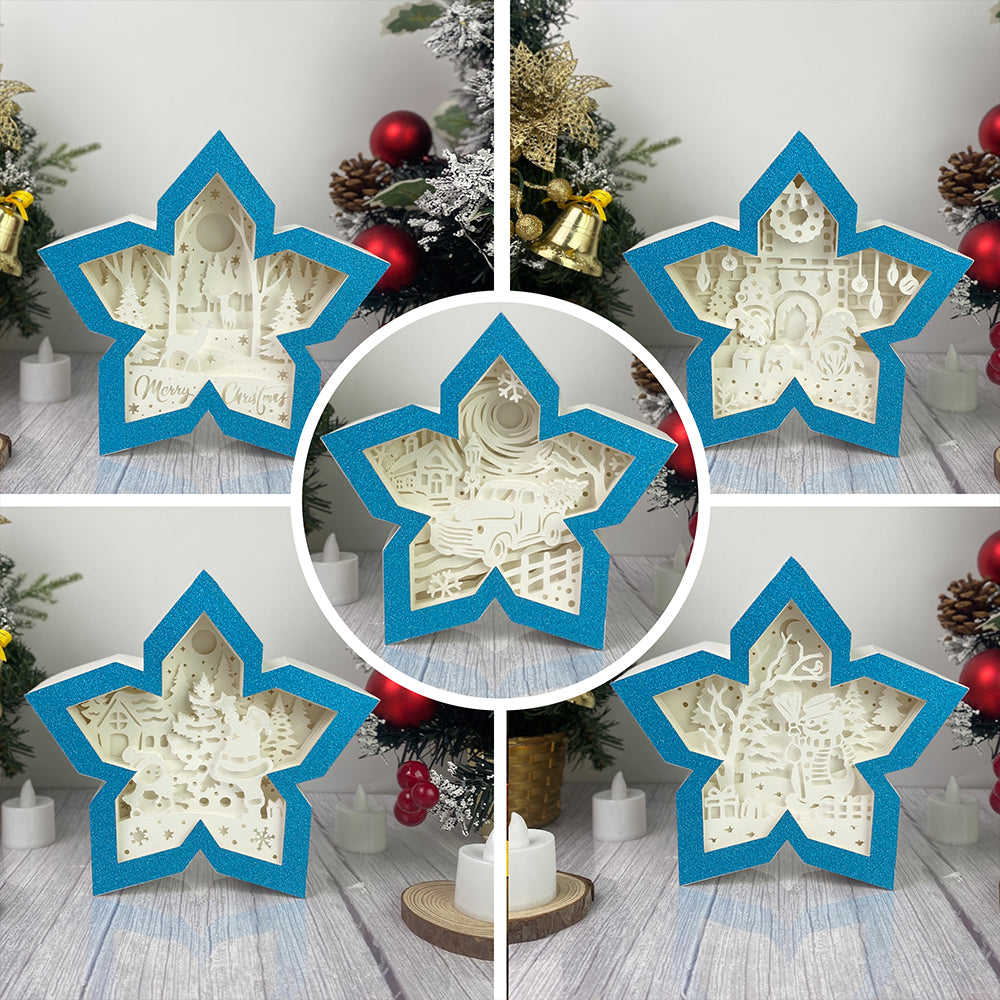 Pack 5 Christmas – 3D Box SVG File for Cricut & Silhouette