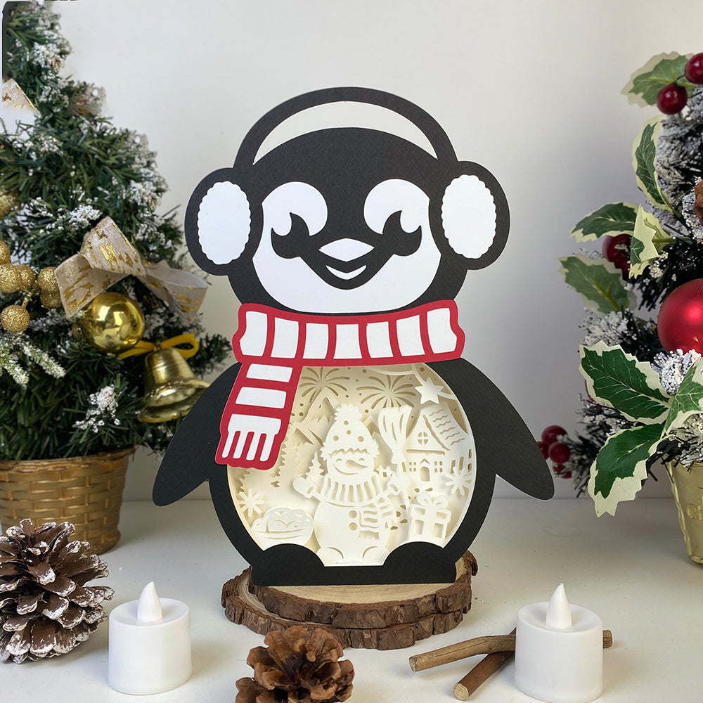 Christmas Snowman – 3D Box SVG File for Cricut & Silhouette
