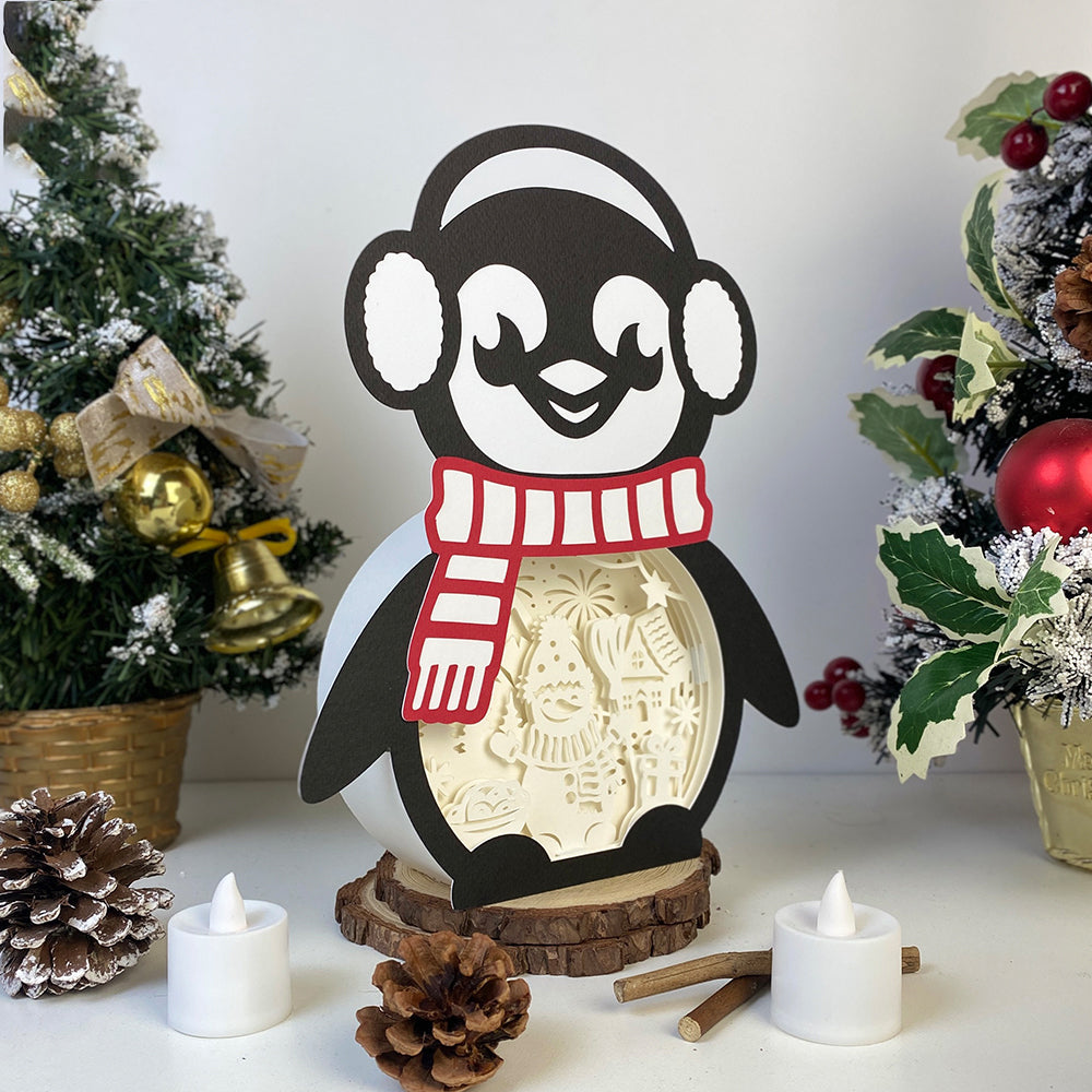 Christmas Snowman – 3D Box SVG File for Cricut & Silhouette