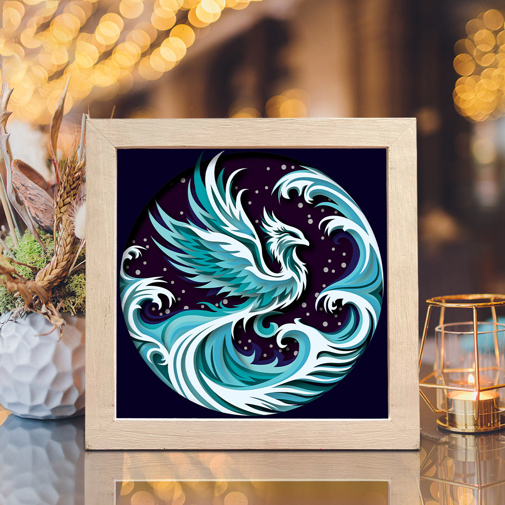 Phoenix – 3D Shadow Box SVG File for Cricut & Silhouette