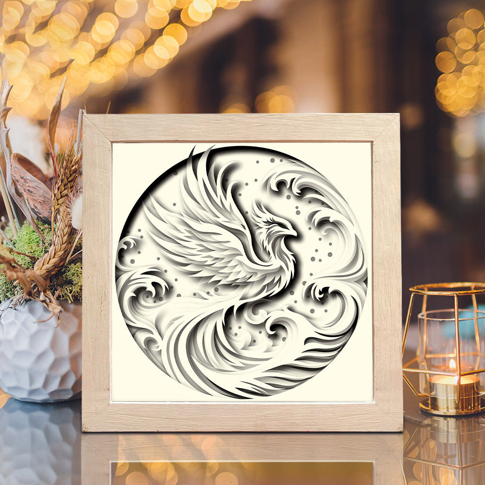 Phoenix – 3D Shadow Box SVG File for Cricut & Silhouette