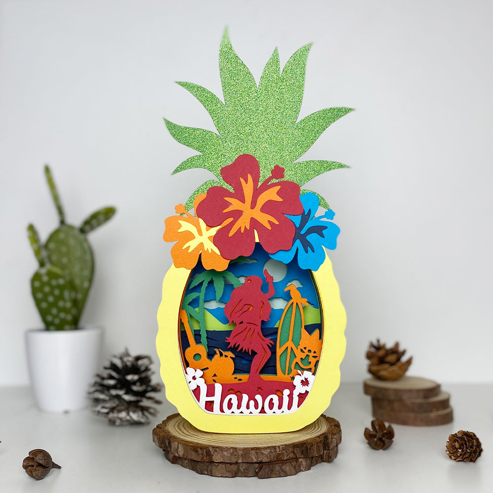 Hawaii 1 – 3D Box SVG File for Cricut & Silhouette