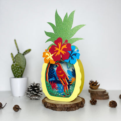 Parrot – 3D Box SVG File for Cricut & Silhouette