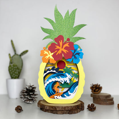 Surfing 1 – 3D Box SVG File for Cricut & Silhouette
