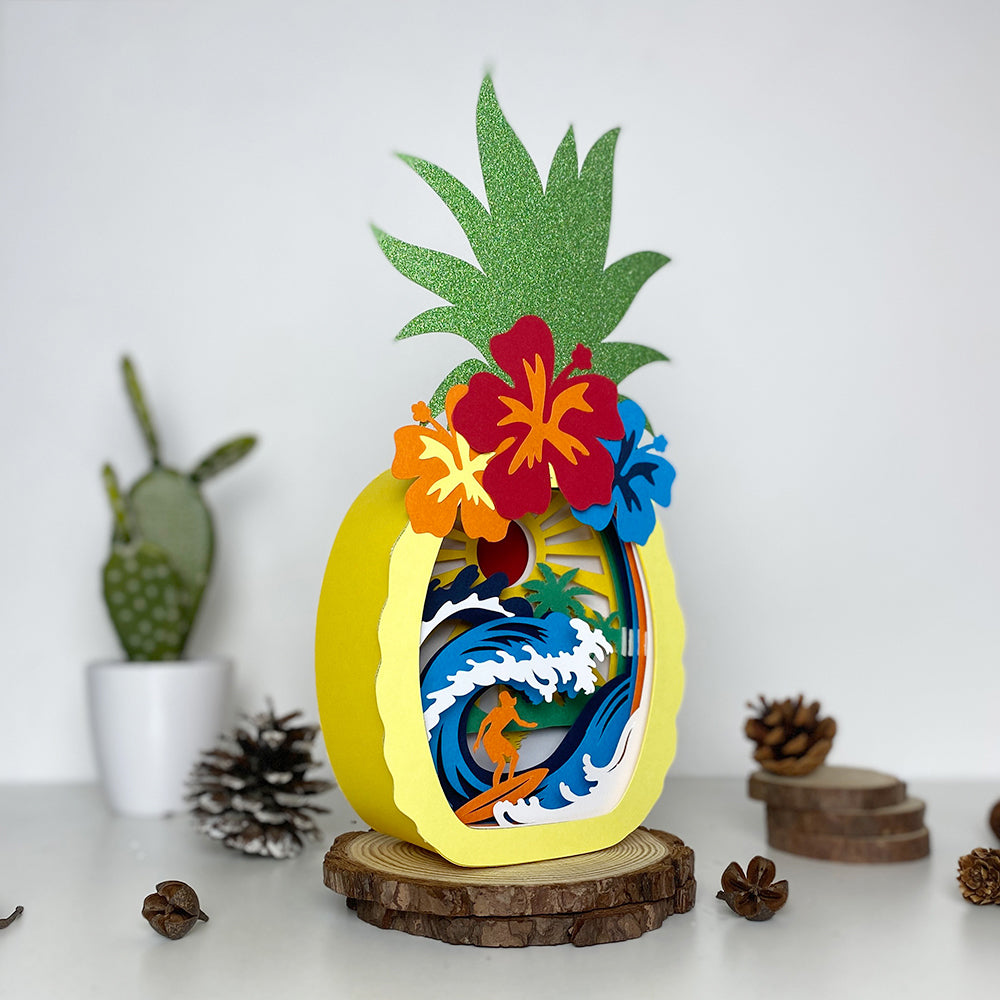 Surfing 1 – 3D Box SVG File for Cricut & Silhouette