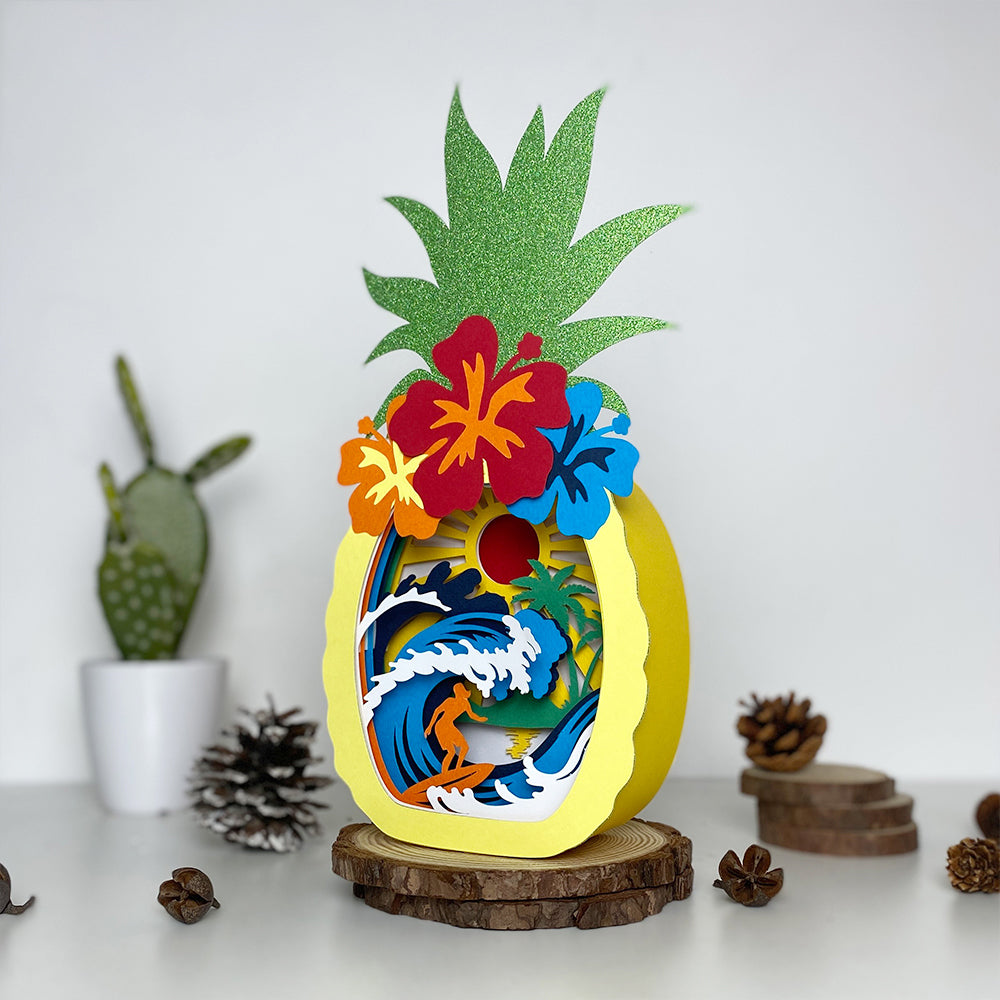 Surfing 1 – 3D Box SVG File for Cricut & Silhouette